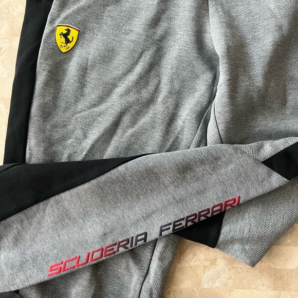 Mens Puma Ferrari gray sweatpants sz.S M - Picture 2 of 6